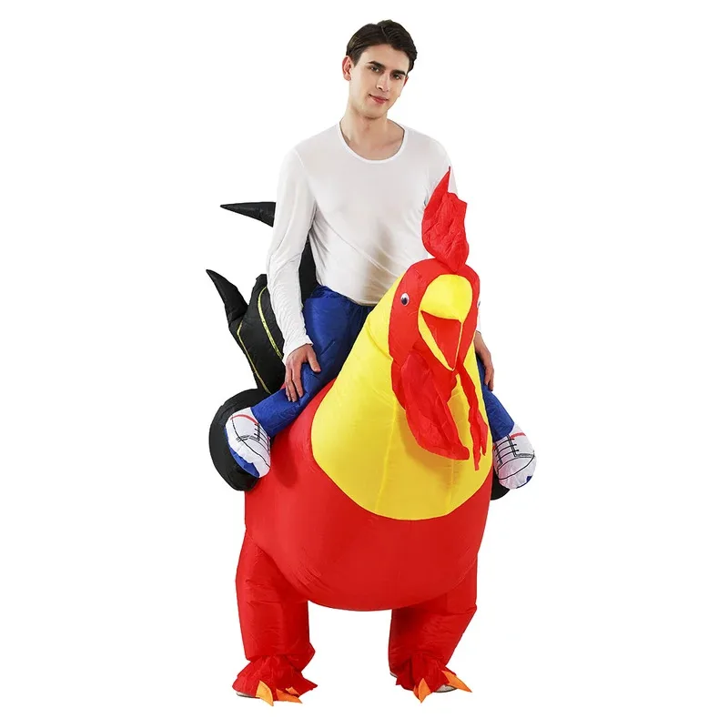 

Anime Cosplay Inflatable Cock Chook Chicken Halloween Costumes For Women Cosplay Fancy Dress Rooster Costumes Hen Christma 72th