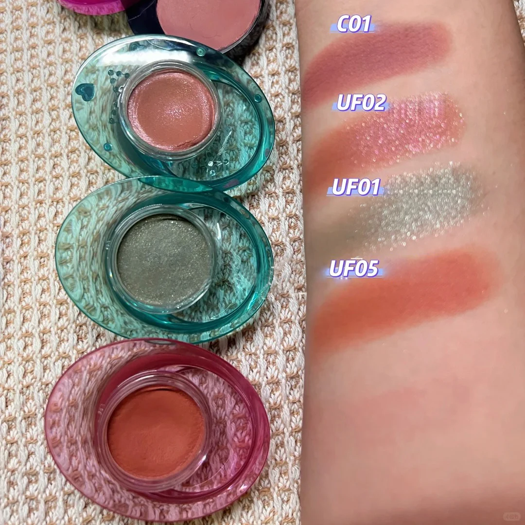 ウーフェ ベルベット マット マルチ スティック クリーム ブラッシュ リップ＆チーク ティント アイシャドウ シマー グロー ロングラスティング ヴィーガン メイクアップ トラベル フレンドリー