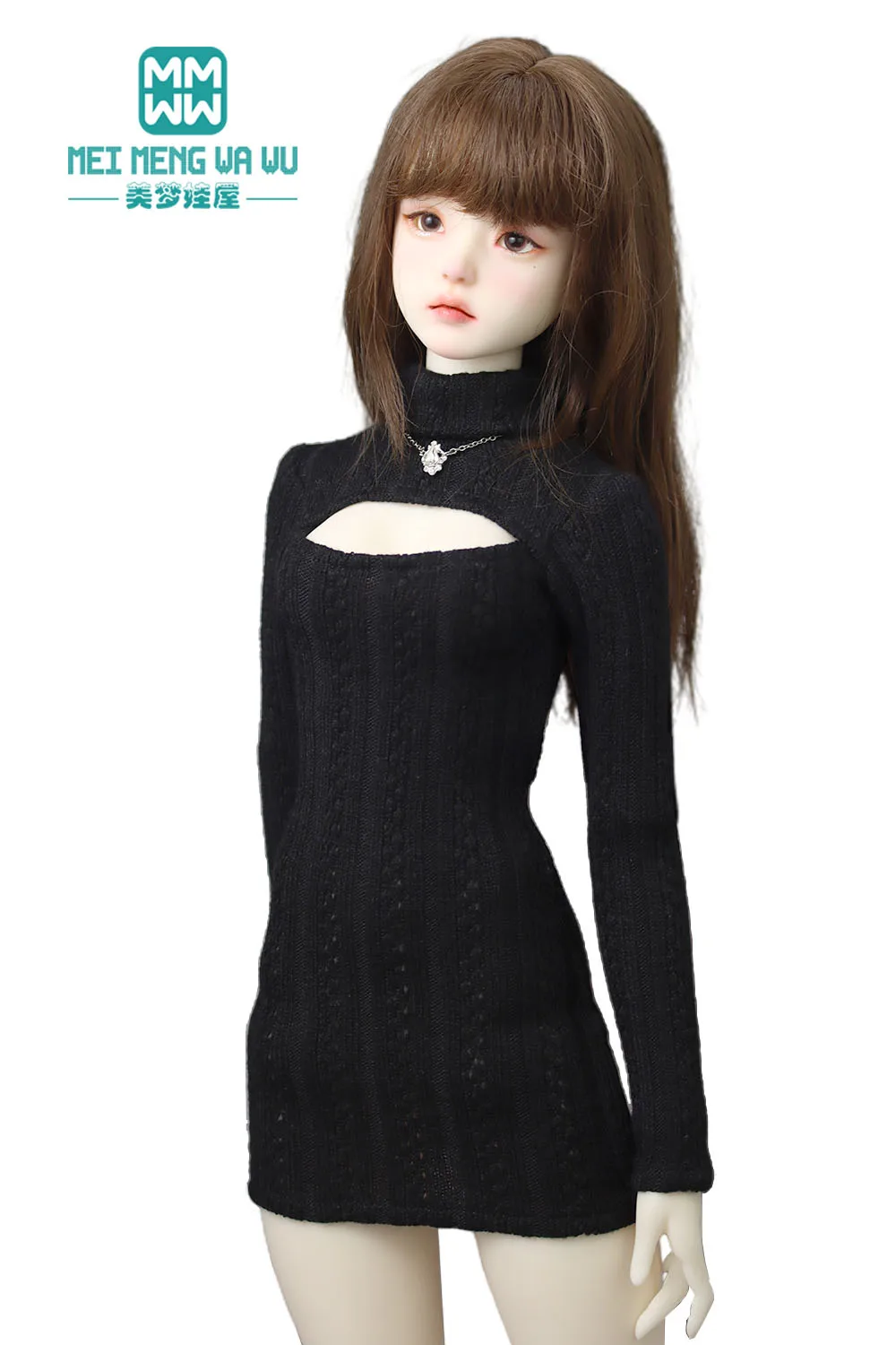 BJD Doll Clothes 1/3 1/4 DD SD MSD Doll Fashion turtleneck sweater dress Gifts for Girls