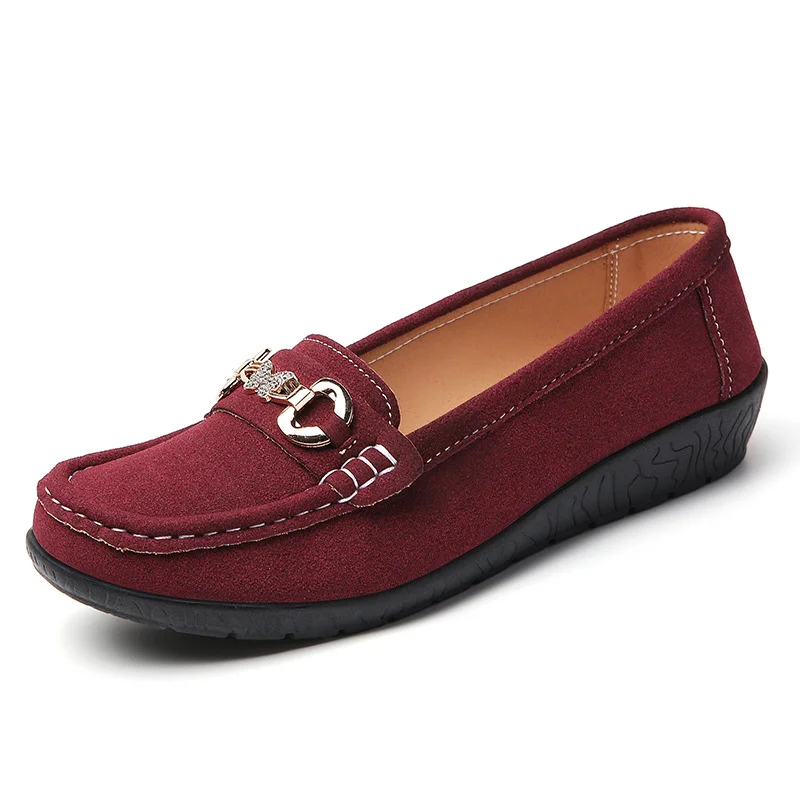 New arrivalladieswear shoesnew arrivalfemaleflatsslip-on lightweight casual bean shoes women's plus size women's loafers