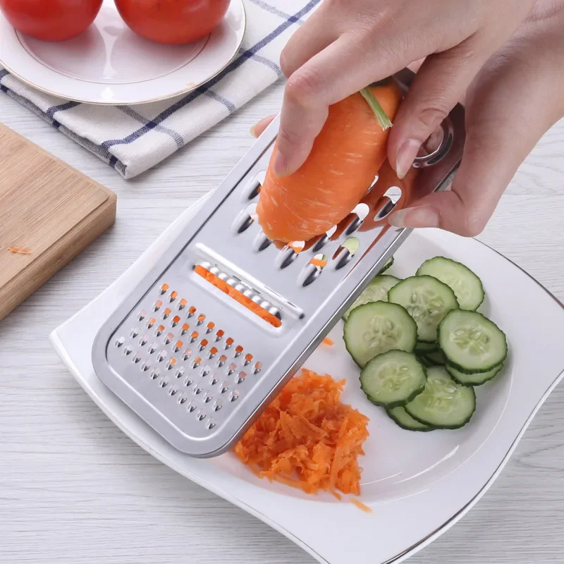

3 in 1 Multifunctional Grater Stainless Steel Vegetables Potato Cucumber Shredders Slicers Fruit Peeler Innovation Kitchen Tools