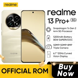 Official ROM realme 13 Pro Plus  5G Smartphone Snapdragon 7s Gen 2 realme 13 Pro+ 5200mAh 80W Battery 50MP Camera OTG