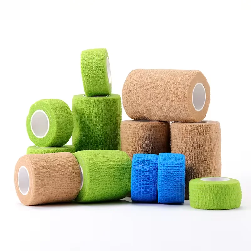 Self Adhesive Bandage Waterproof Breathable Elastic Bandage Medical Wound Dressing First Aid Bandage Wholesale Bulk OEM