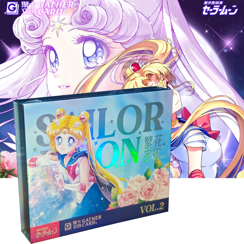 

New Gather card Sailor Moon Vol.2 Cards Anime Character Pretty Girl Beauty Cute Tsukino Usagi Collection Cards Children's Gifts