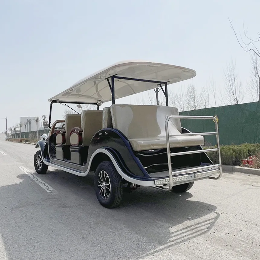 Electric Vintage Car Electric Sightseeing Bus Electric Vintage Classic Car Street Legal With Storage Space Box Reversing Image