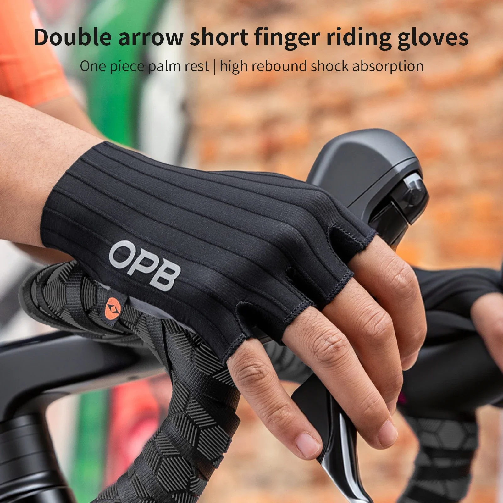 TOSUOD Halbfinger-Fahrradhandschuhe Stoßdämpfende Atmungsaktive Rutschfeste Fahrradhandschuhe Sommer-Trainingshandschuhe – Detail 2