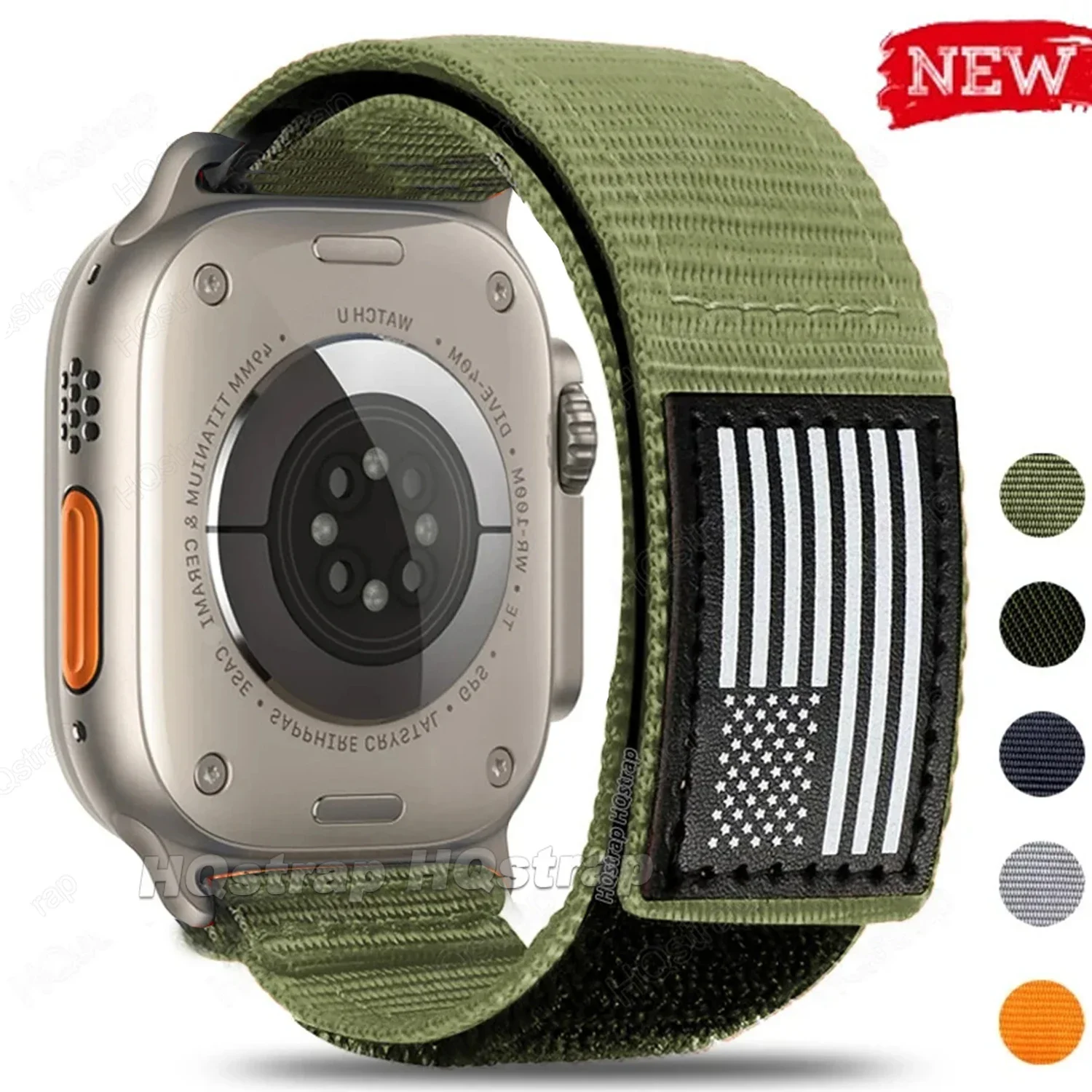 Nylon armband für Apple Watch Ultra 2 Band 49mm 45mm 44mm 42mm 41mm 40mm 38 Sport flaggen armband für iwatch Serie 9 7 6 5 4 8 se