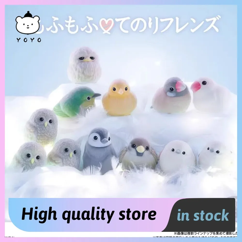 Bandai Candy Toyanime Figures Kincarzy Action Figurine Flocked Bird Kawaii Figures Pvc Statue Room Decoration Birthday Gift Toys