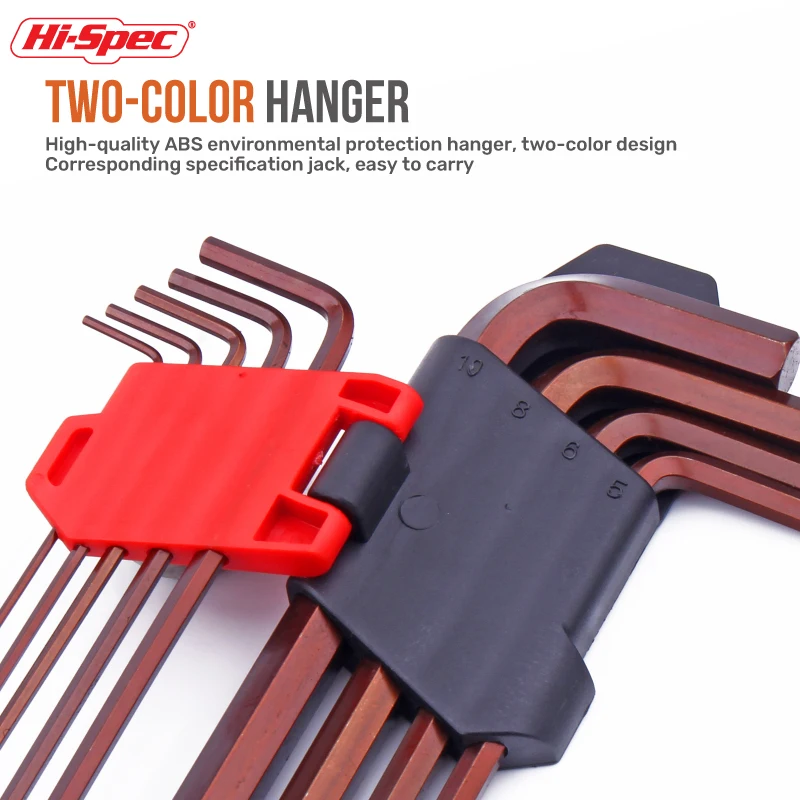 9Pcs Bộ Chìa Lục Giác, S2 Khóa Lục Giác Cờ Lê, lục Giác Bộ Cờ Lê Đa Năng Chìa Khóa Lục Giác 1.5Mm-10Mm, Dạng L Phẳng Bóng Cờ Lê 2 Đầu Miệng Hệ Mét Dụng Cụ Cầm Tay