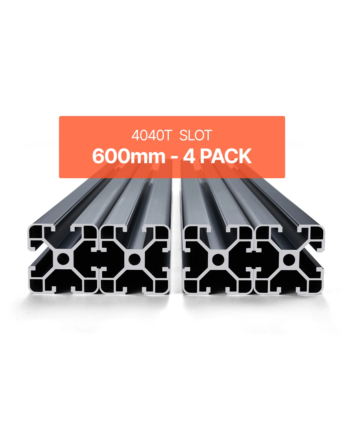 SucceBuy 4PCS 600mm/1000mm T Slot 4040 Aluminum Extrusion Profile Linear Rail for 3D Printer, CNC Machine DIY Laser Engraving