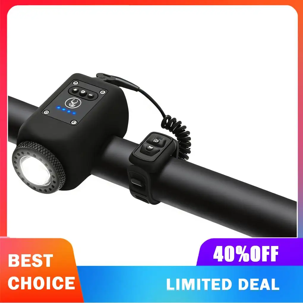 Multi-functional Bicycle Horn Torkeen Bike Horn Ensuring Visibility And Safety During Rides Low Beam Mode 350 Minutes