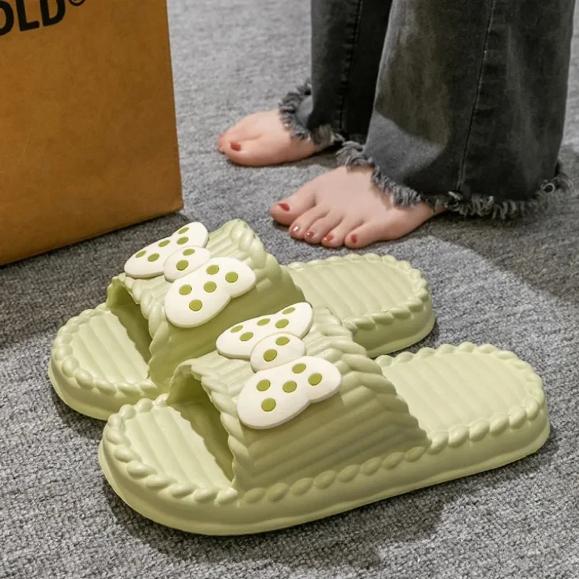 Home Slippers Women Platform Dog Bear Cute Big Eye Cloud Indoor Summer Sandal Slides Flip Flop Men Male Ladies House Shoe Flat