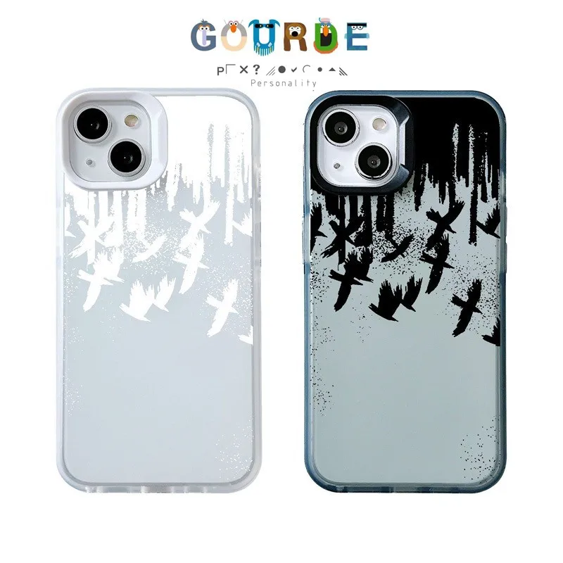 

Gourde Bird Frosted Case for IPhone 16 15 14 12 13 11 Pro Max IP 7 8 Plus Iphon X XS XR XsMax TPU Soft Transparent Phone Casing
