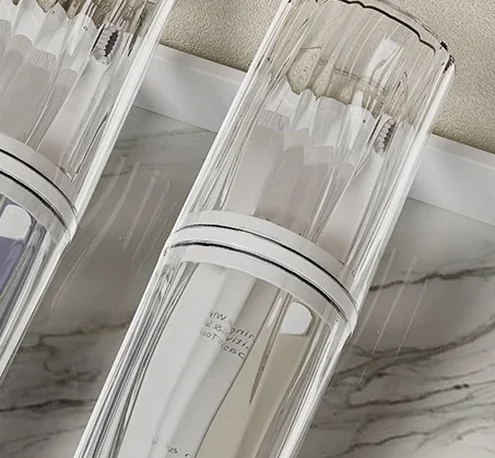 

Travel Portable Toothbrush Cup Travel Toiletries Storage Cup Bathroom Toothpaste Holder Storage Case Box Organizer