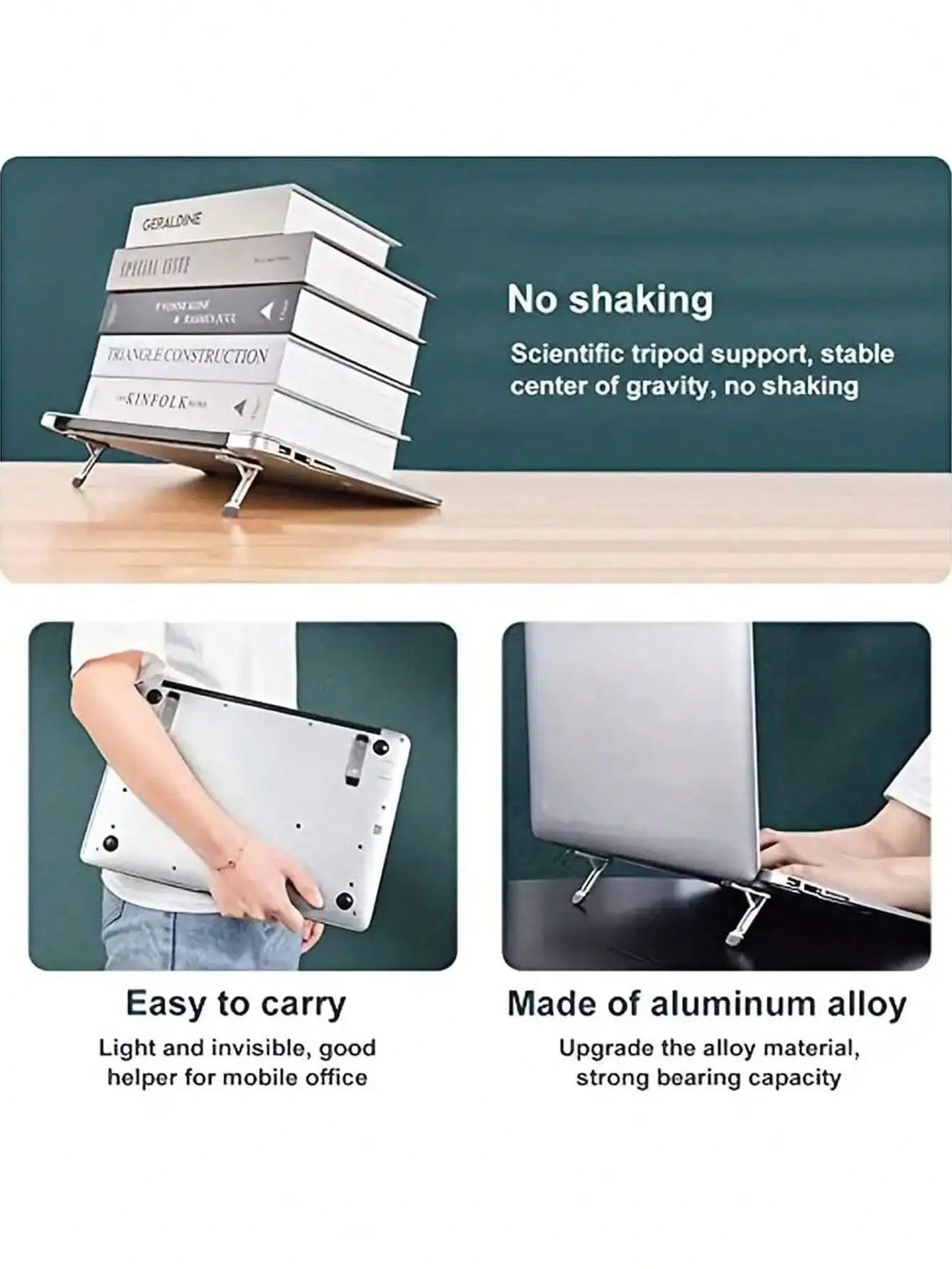 1 Universal Mobile Phone Laptop Stand Mini Laptop Cooling Pad Suitable For Macbook Laptop Tablet Stand