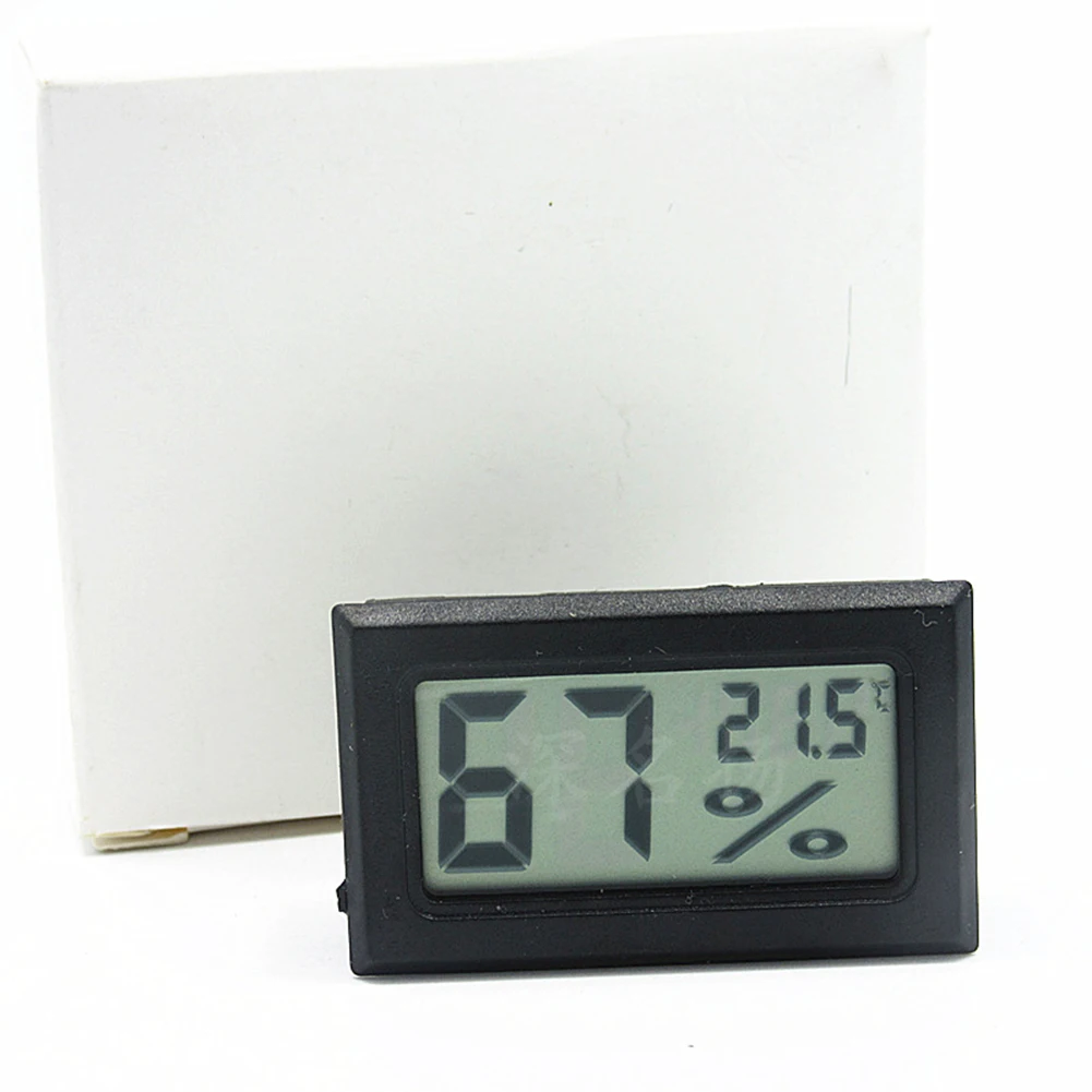 Termometer higrometer Digital LCD Mini, alat taman rumah Sensor temperatur portabel Mini
