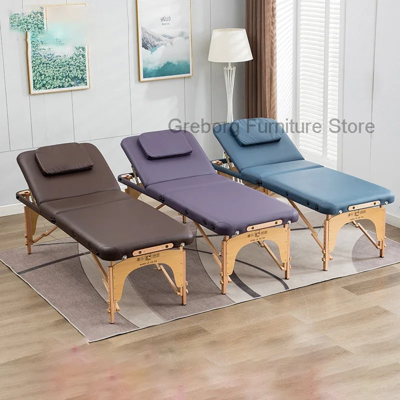 

Simplicity Portable Folding Massage Stretchers Pliant Stable Cosmetic Table Bed Chairs Full Body Katlanır Yatak Adjustable Base