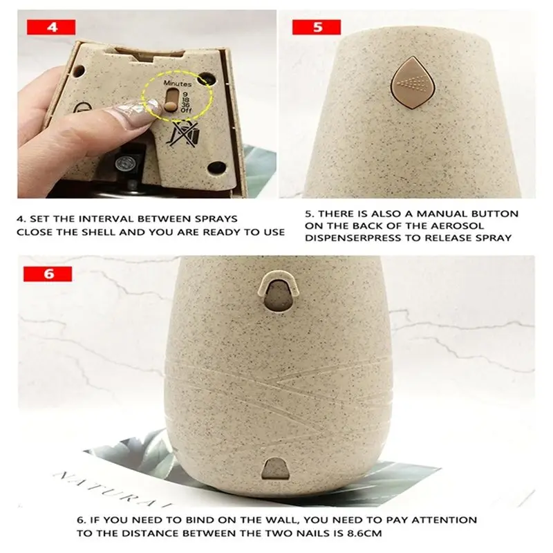 [HOT!A24R】 1Pc Eco-Friendly Leaf-Shaped Fragrance Diffuser Has An Automatic Timer And Is Suitable For Use In Homes And Offices
