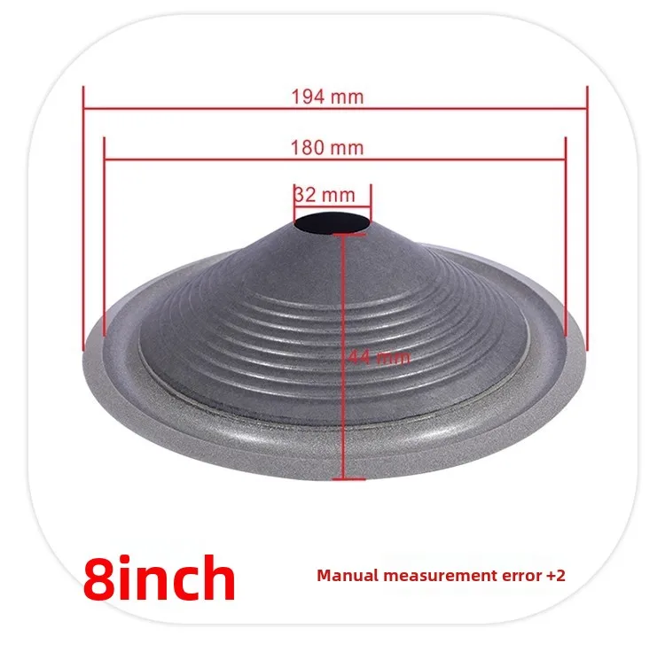 MW Audio 2PCS luidsprekerkoepel met schuimrubberen rand 4"-15", reparatieset voor woofermembraan