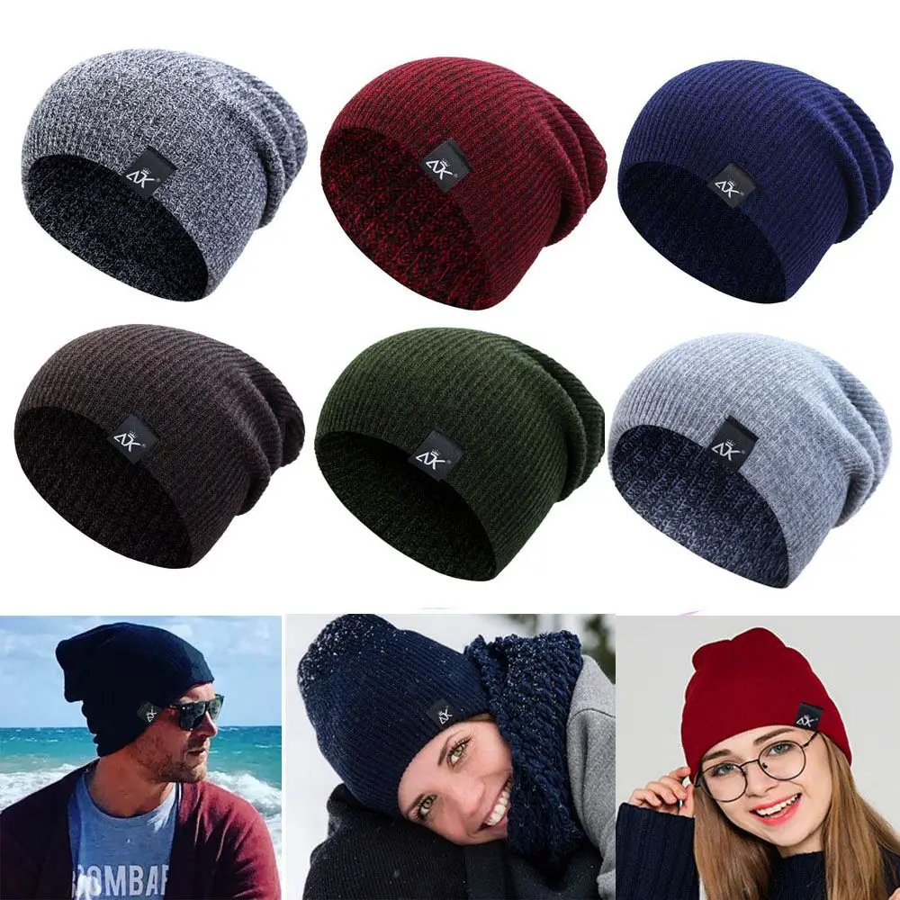 

New Solid Cute Ladies Casual Cap Female Beanie Caps Knitted Beanies Winter Autumn Hats Warmer Bonnet
