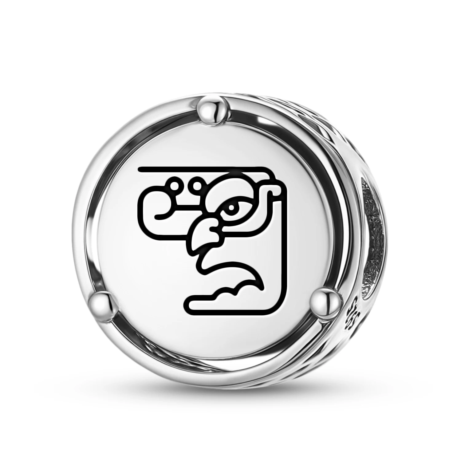 

Mayan Hunab Ku 925 Sterling Silver Symbol Charm Fit Original Bracelet Diy Jewelry Accessories Family Bead