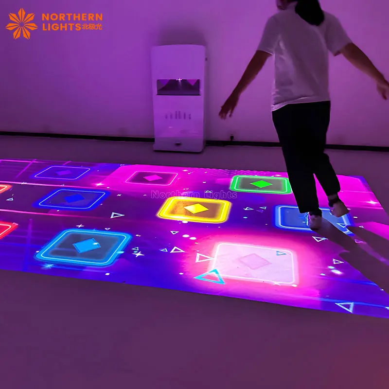 Movable All-in-One Holographic 3D Mapping Projector Floor Projection Interactive Game Machine For Indoor And Outdoor Use