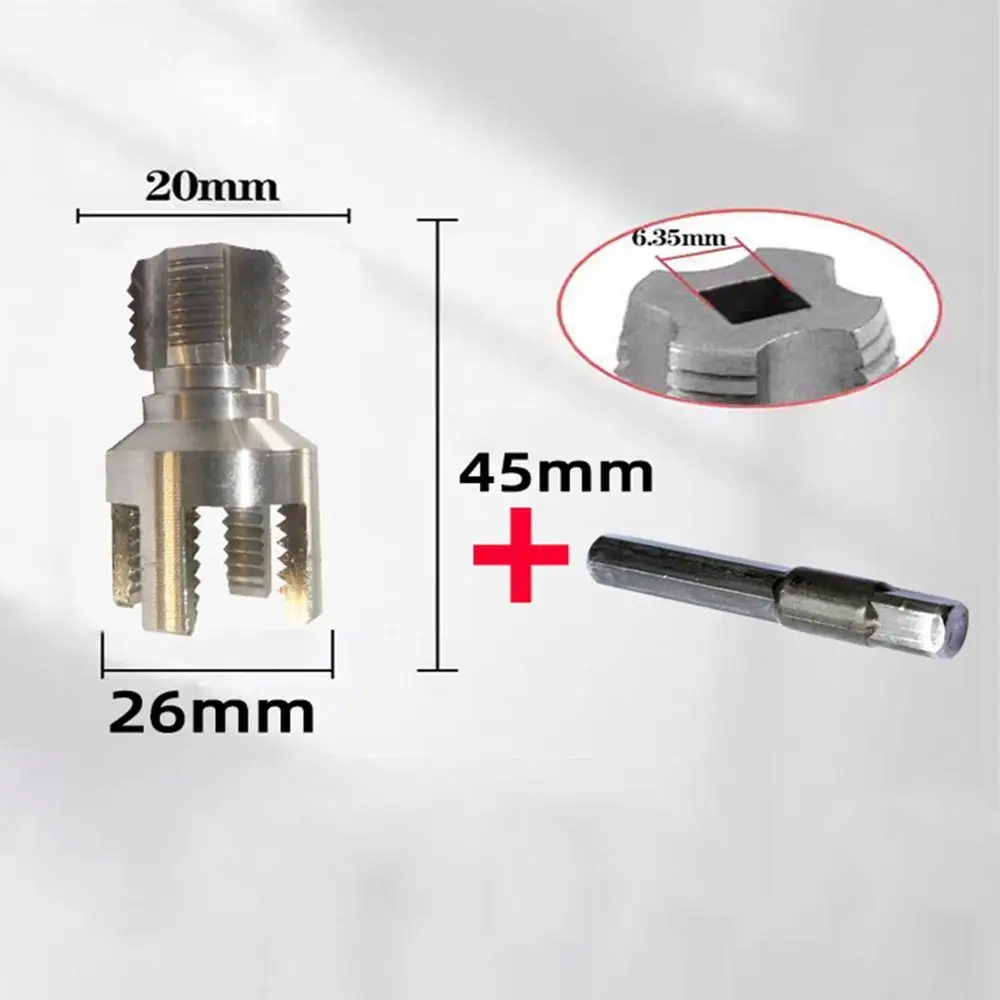 Langlebiges 4/6 Punkte PVC-Rohreinfädler-Set, Innen-/Außengewinde, schnelles Gewinde, Wasserhahn, Rohreinfädler, Rohr, Wasserrohr-Gewindeschneidwerkzeug