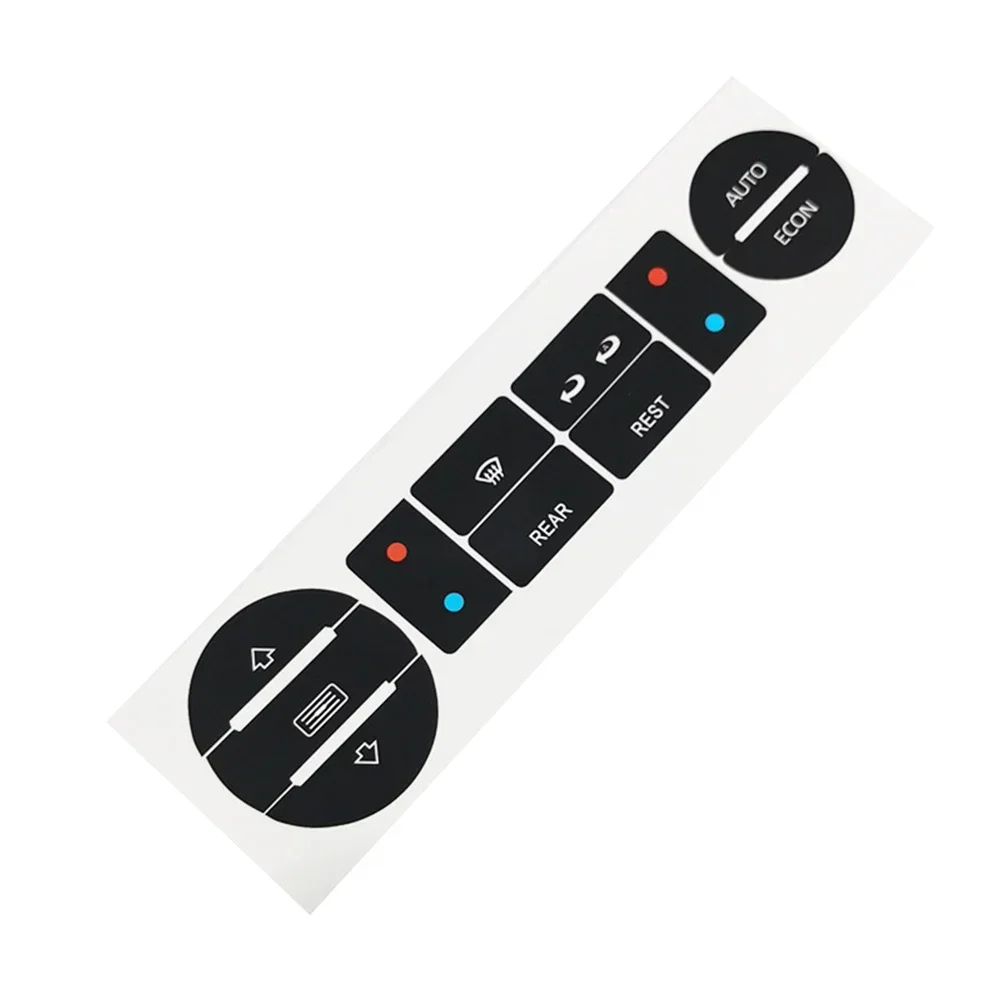 1pcs Car Button Repair Decal Sticker For T5 For T6 Clima Stickers Decals For Repair Worn Button Knob Switch Car Accessories