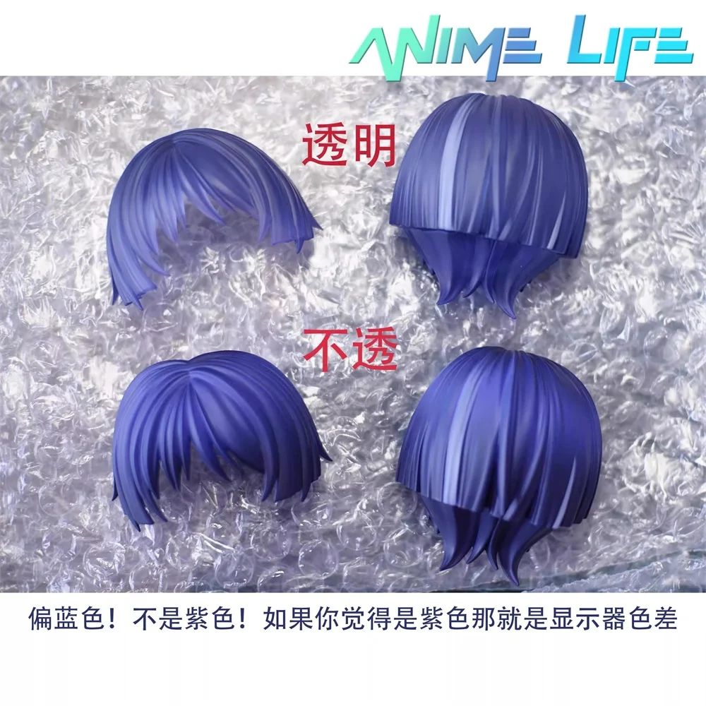 Head Shell Game Genshin Impact Scaramouche Wanderer Role Cos Handmade OB11 OB22 Hair Paint Detachable Toy Hair Plate Cosplay