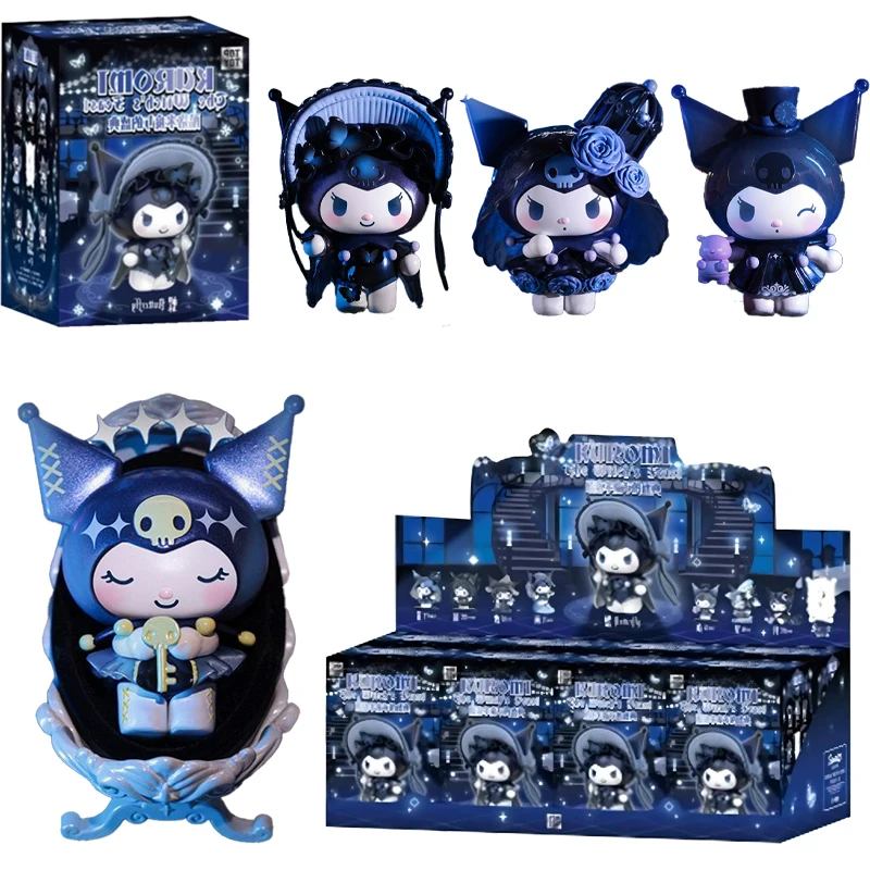

Аниме Kawaii мультфильм Sanrio Family Kuromi Witch's Ceremony Series слепая коробка модные фигурки украшения праздничные подарки для девочек