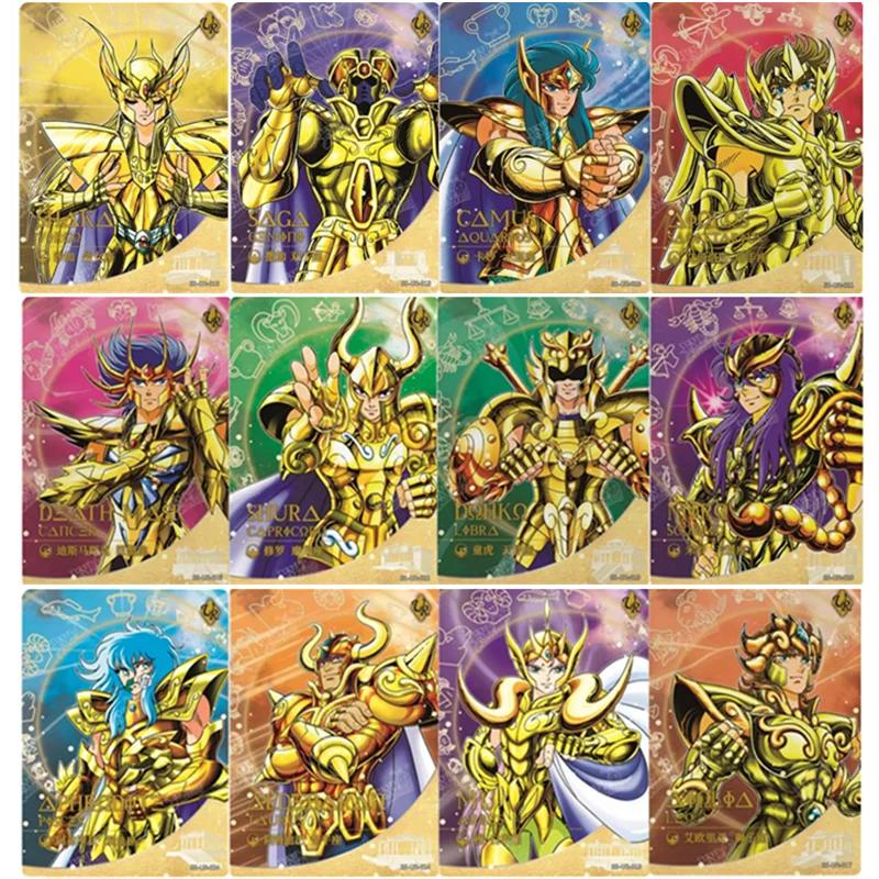 KAYOU Original Saint Seiya Japanese Anime Card SE BP UR QR Death Mask Milo Shura Rare Collectible Card Boy Christmas Gift Toy