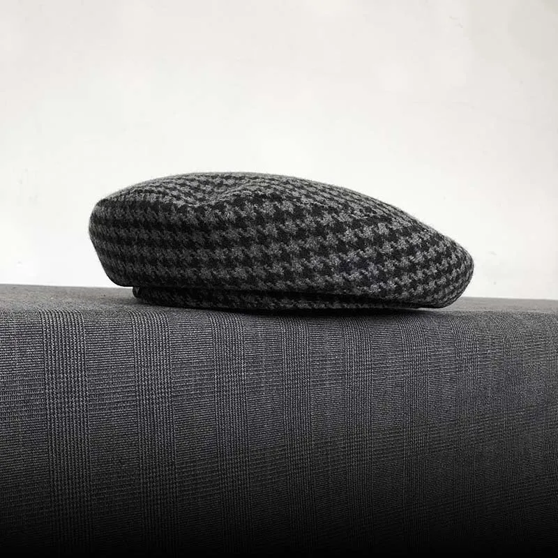 British Vintage Face Slim Painter Beret Trendy Casual Hat Women Autumn Winter