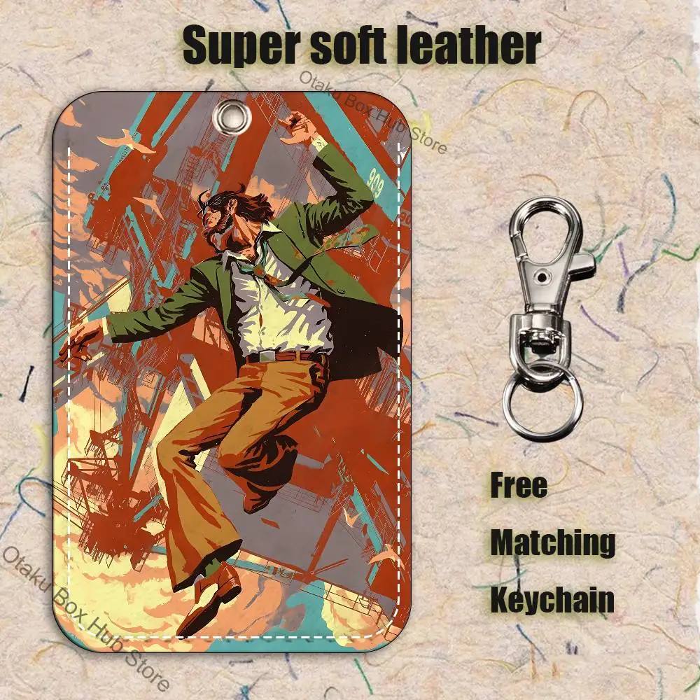 Game D-Disco E-Elysiums Holder Keychain For Bank Business Work Card Holder Student Card Protective Case Bus Card