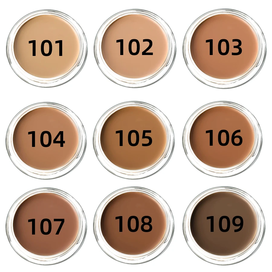 9 色の高カバレッジ 1pc ファンデーションコンシーラーカバー抗くまそばかす長期的な防水 BB クリームフェイスメイクアップベース