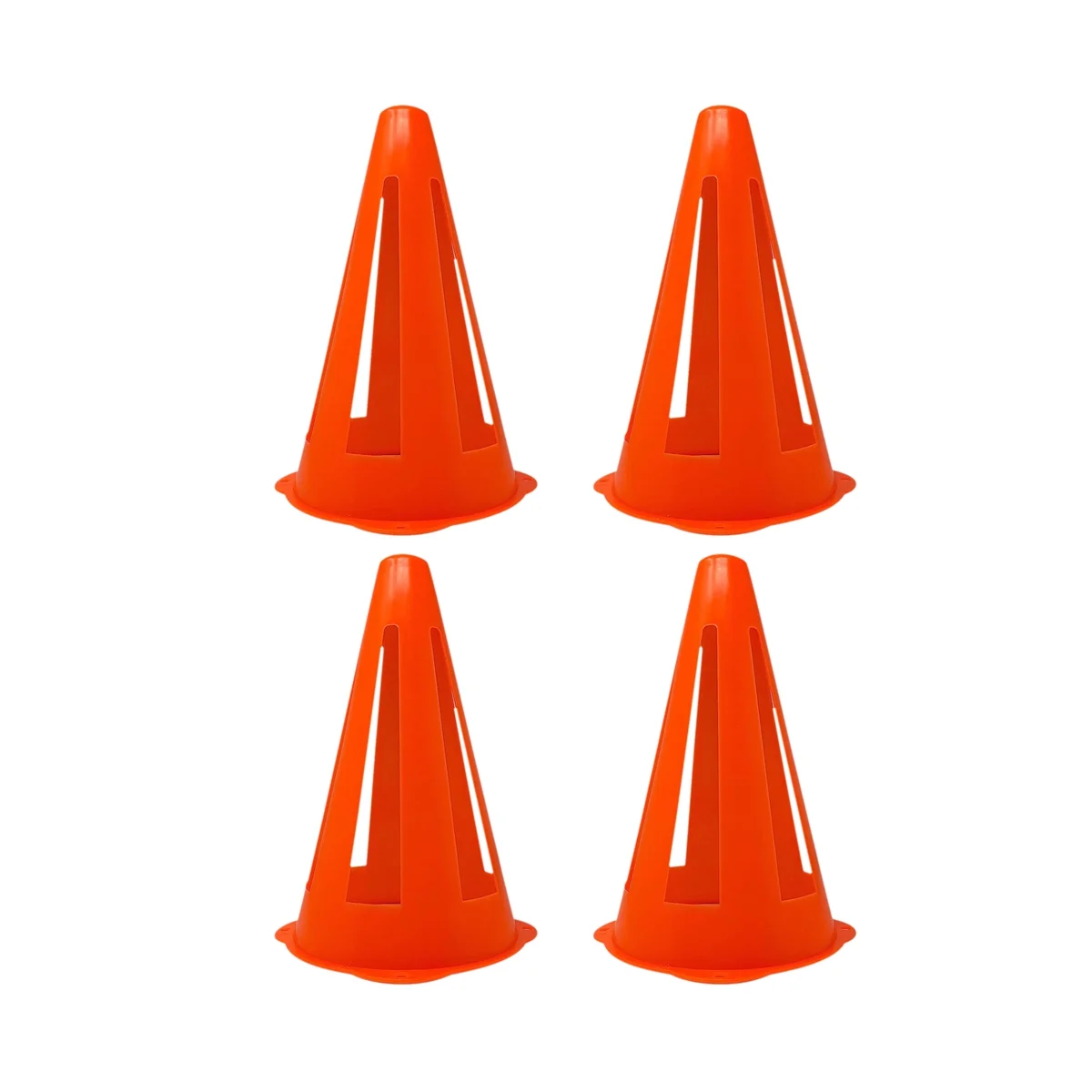 

Plastic Cones - Mini Sports Cones for Drills + Practice - Flexible Orange Goal Cones for Training + Games - 9 Inches