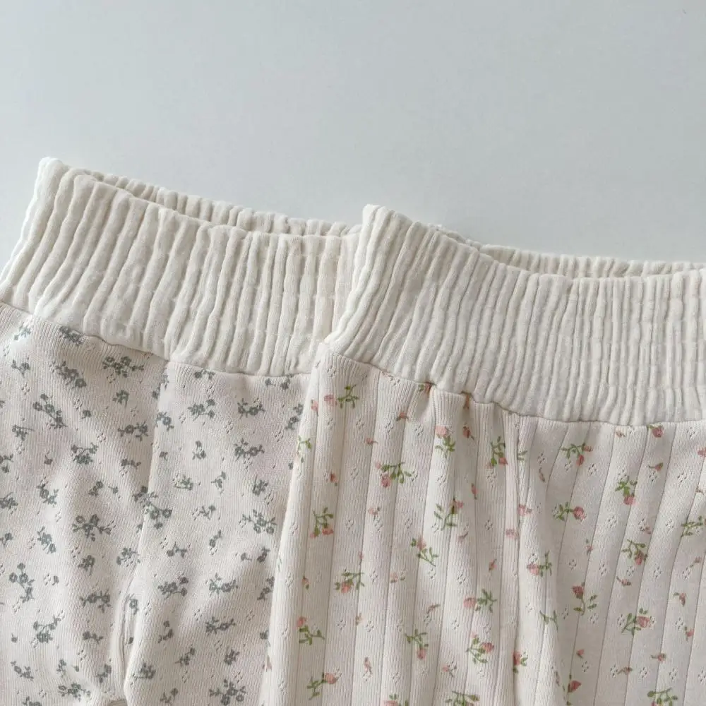 2024 primavera autunno neonato per il tempo libero ragazze Set top floreali pantaloni a vita alta abbigliamento moda 3 pezzi Set vestiti per bambina