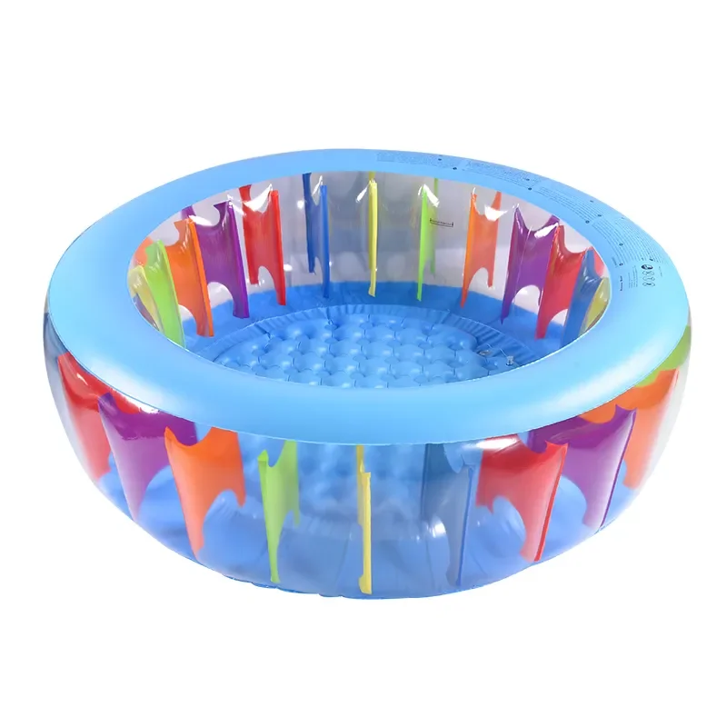 

XMSJ Outdoor Kids' Rainbow round Inflatable Paddling Pool PVC Material for Fun Play