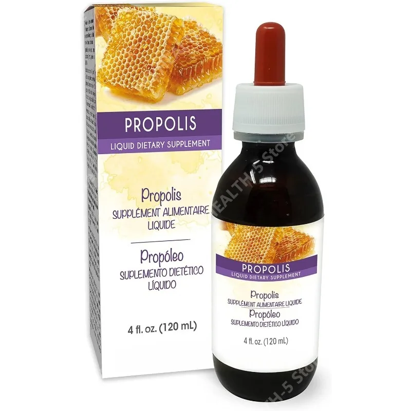 

Экстракт прополисной смолы, 4 жидких унции (120 мл), 40 капель (2 мл) в каждой, 60 порций - Биологически активная добавка для поддержания здоровья
