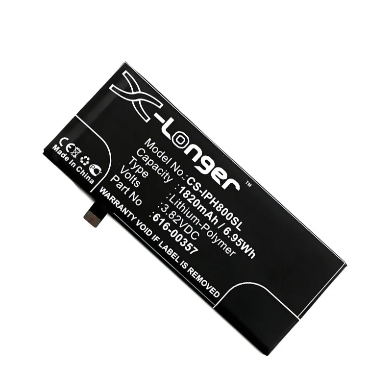 For IPhone 8 A1863 Mobile Phone 616-00358 616-00357 CS-IPH800SL 1802mAh Lithium Battery Pack
