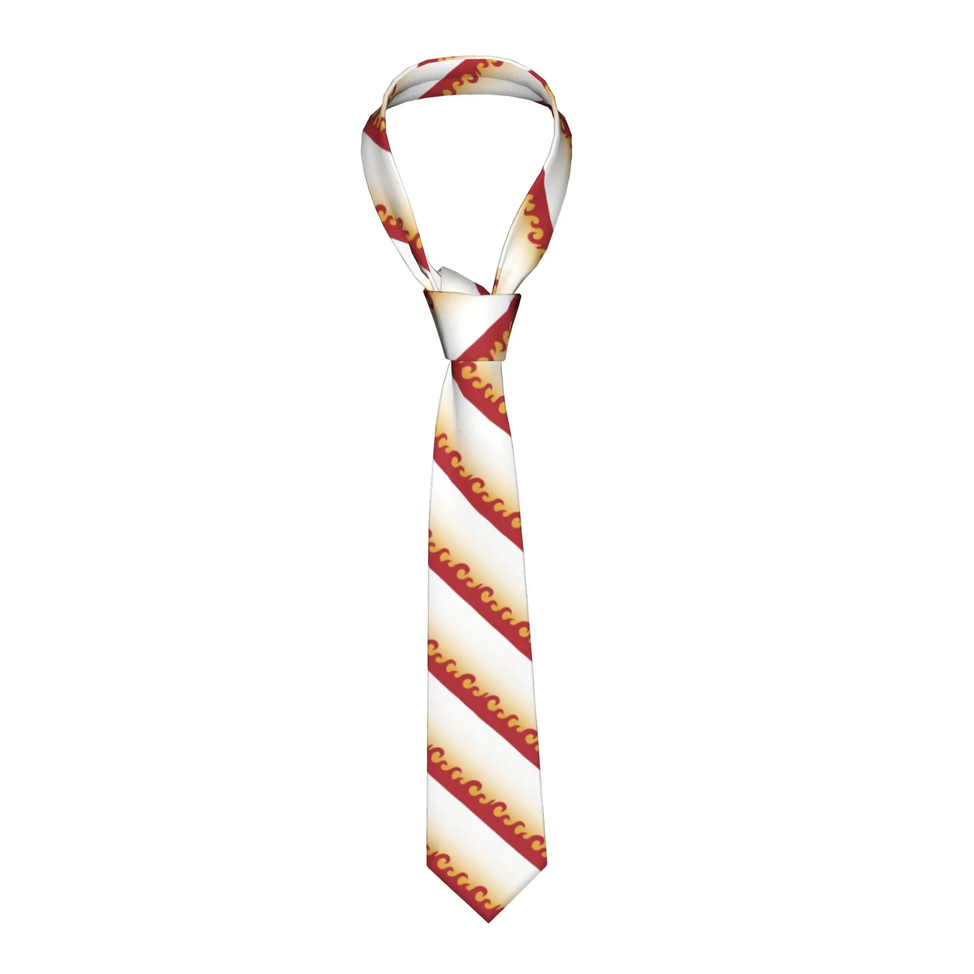 Anime Kimetsu no Yaiba Necktie Men Polyester 8 cm Classic Neck Ties Demon Slayer for Mens Daily Wear Cravat Wedding Business