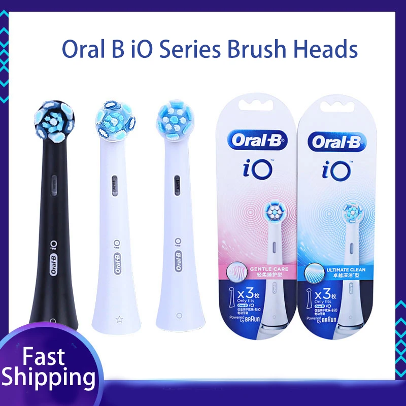 Oral B iO Replacement toothbrush heads Refill for Oral B iO Series Toothbrush Deep Clean Gentle Care 3 pieces/pack