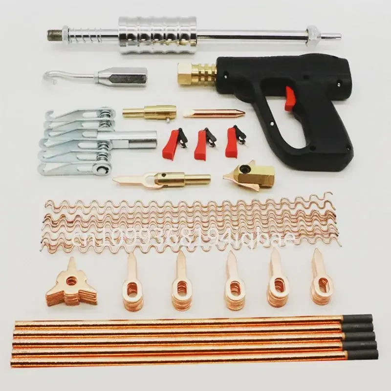 Spot 86Pcs Universal Dent Repair Puller Kit Car Body Dent Spot Repair Removal Device Welding Repair Machine Pulling Hammer