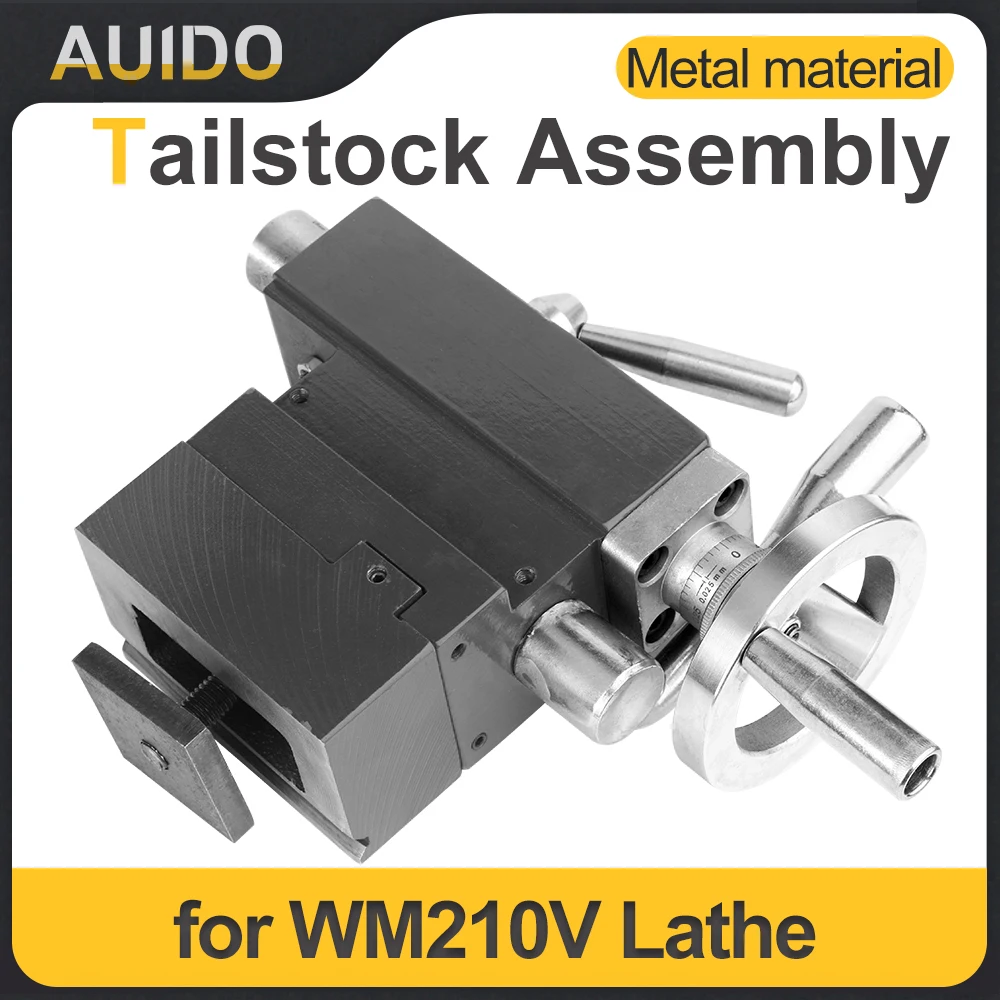 Tailstock kit MT2# Tailstock Quill 210mm Swing Over Bed For WM210V BHC210 HS210 JY210V CTC210 Lathe Spare Parts