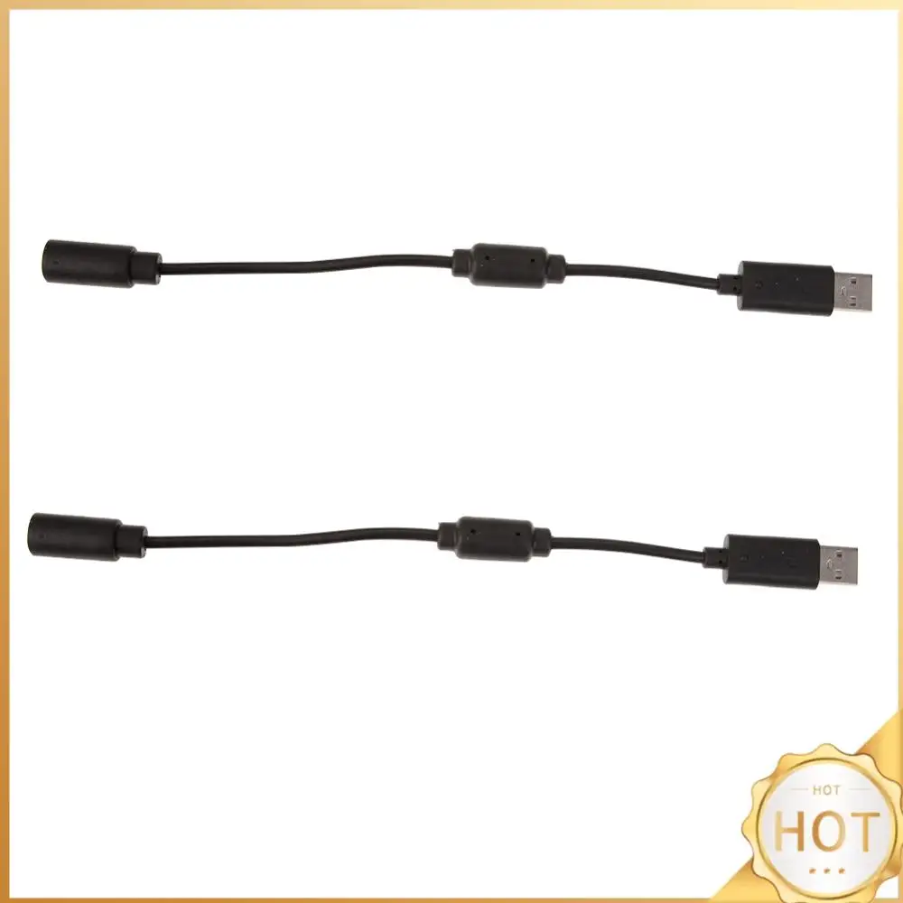 2 PCS USB Breakaway Dongle Cable Cord Adapter USB Breakaway PC Cable Off Cord Adapter for Xbox 360 PC Wired Controller