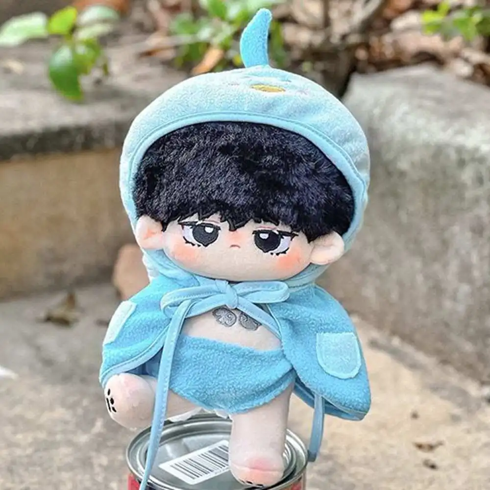 Kawaii hecho a mano Kawaii tiburón cerdo oso Sudadera con capucha capa traje 20cm muñeca ropa regalo relleno accesorios para muñecas