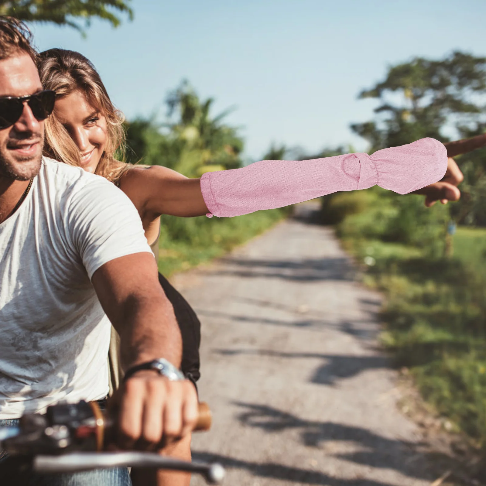 1 زوج أكمام الشمس للرجال النساء الأشعة فوق البنفسجية واقية التبريد أكمام أذرع تبريد الصيف الرياضة في الهواء الطلق المشي لمسافات طويلة ركوب الدراجات والعتاد #4