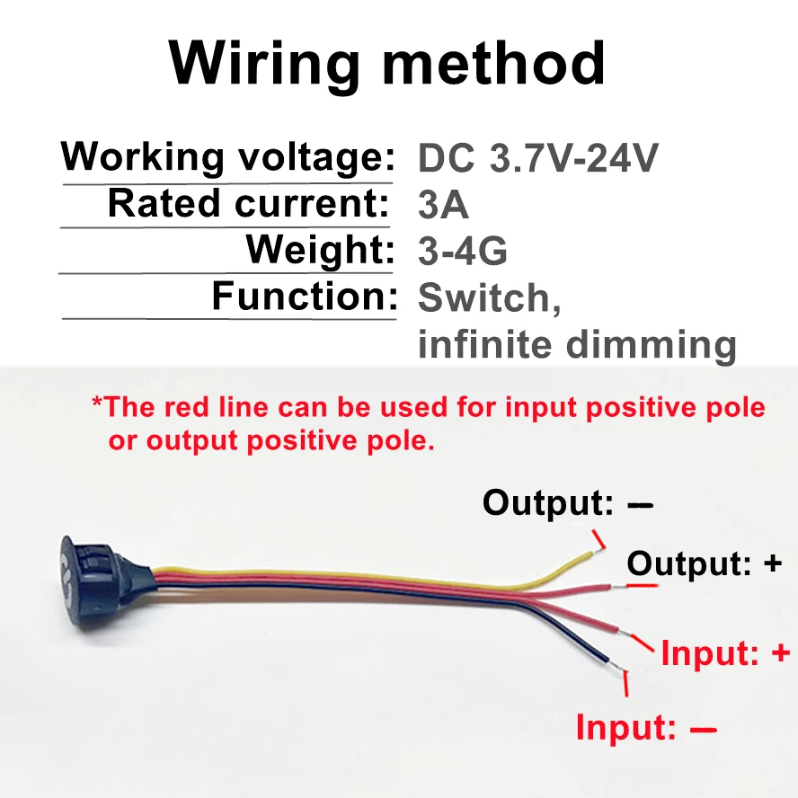 2-1PCS Smart Dimmable Home Touch Sensor Button Controller Switch for DC5V 12V 24V Smart Home Light Strip LED Dimmer Controller