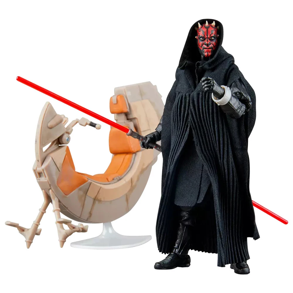 In-Stock Hasbro STAR WARS The Black Series Darth Maul & Sith Speeder Collectible 150 mm Action Figure Movie Model Ornament Toys