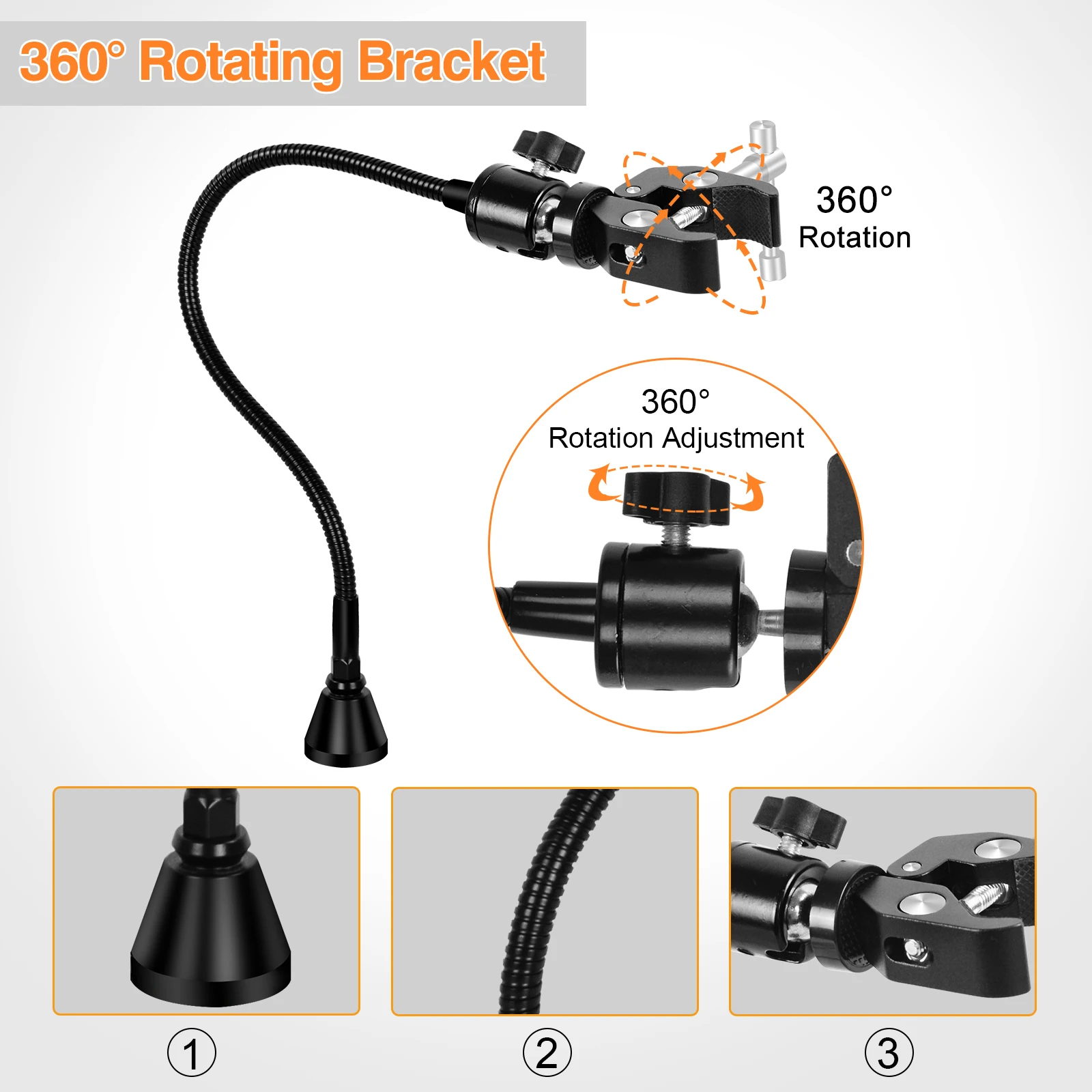 NEWACALOX penyangga PCB basis magnetik 360 ° dudukan pistol udara panas tangan ajaib membantu tangan alat solder tangan ketiga untuk perbaikan las