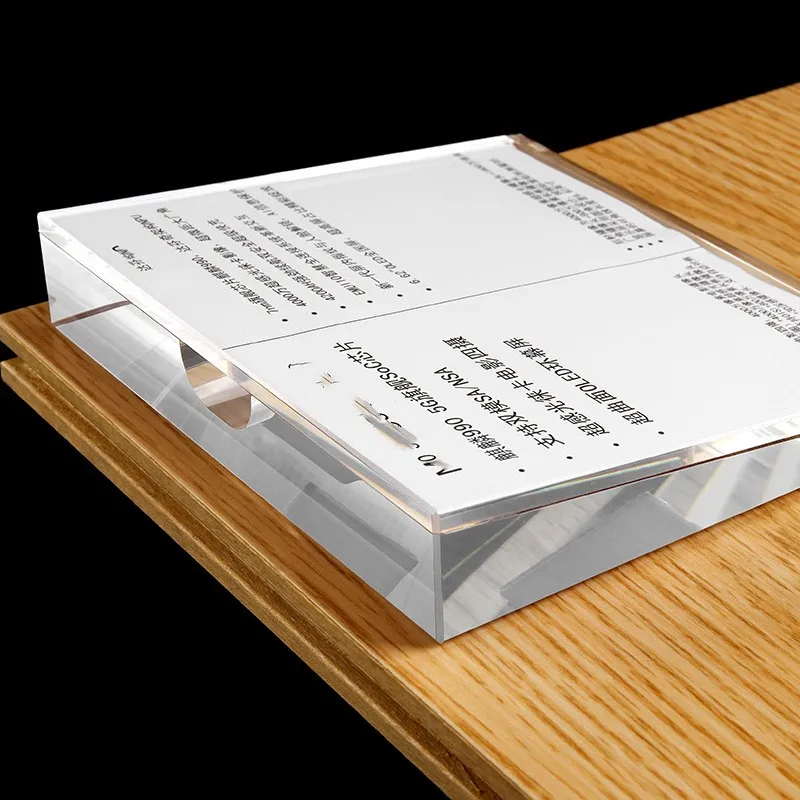 Acryl Preis schild Rack transparente Logo-Basis geeignet für mobile Einzelhandel geschäfte oder Supermärkte